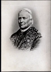 Porträtt av påven Pius IX (Pie IX) (1792-1878).